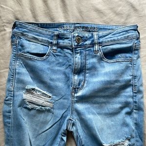 AMERICAN EAGLE super stretch x regular standard ripped jeans 6